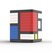 Pencil Holder Inspired by Mondrian