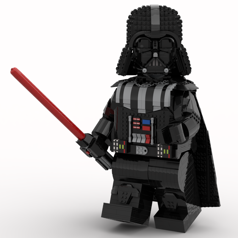 komfort blive imponeret komprimeret LEGO MOC Darth Vader Mega Figure (fits official Lego Helmet) by Albo.Lego |  Rebrickable - Build with LEGO