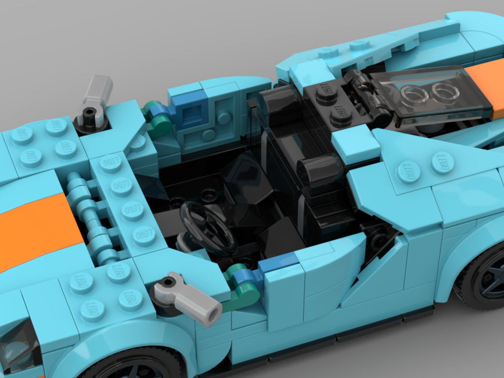 LEGO MOC Ford GT Heritage Edition by 2g_bricks Rebrickable