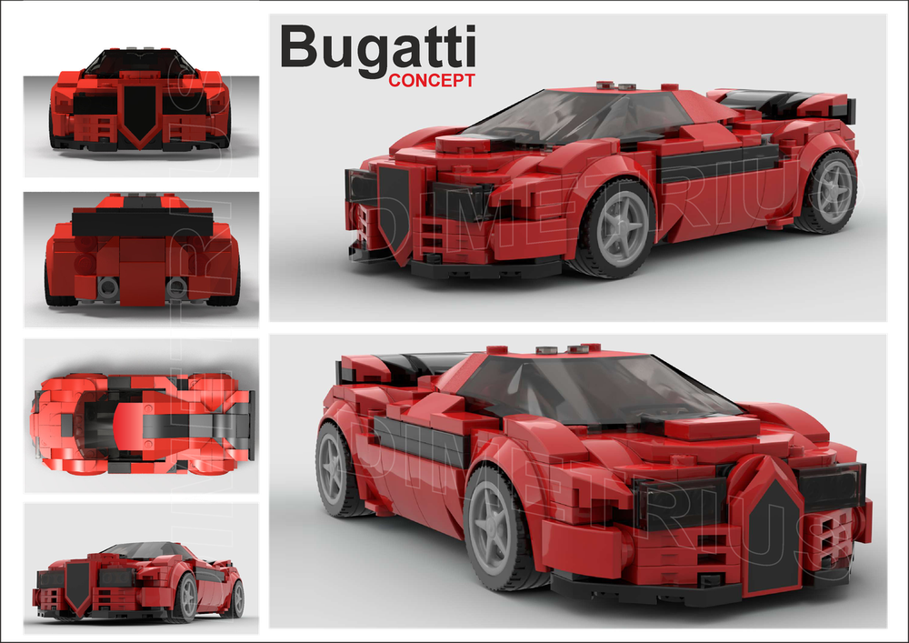 Lego best sale bugatti red