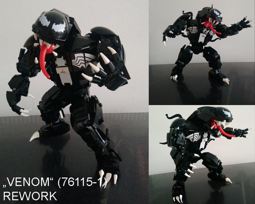 Lego Venom Action Figure MOC : r/lego