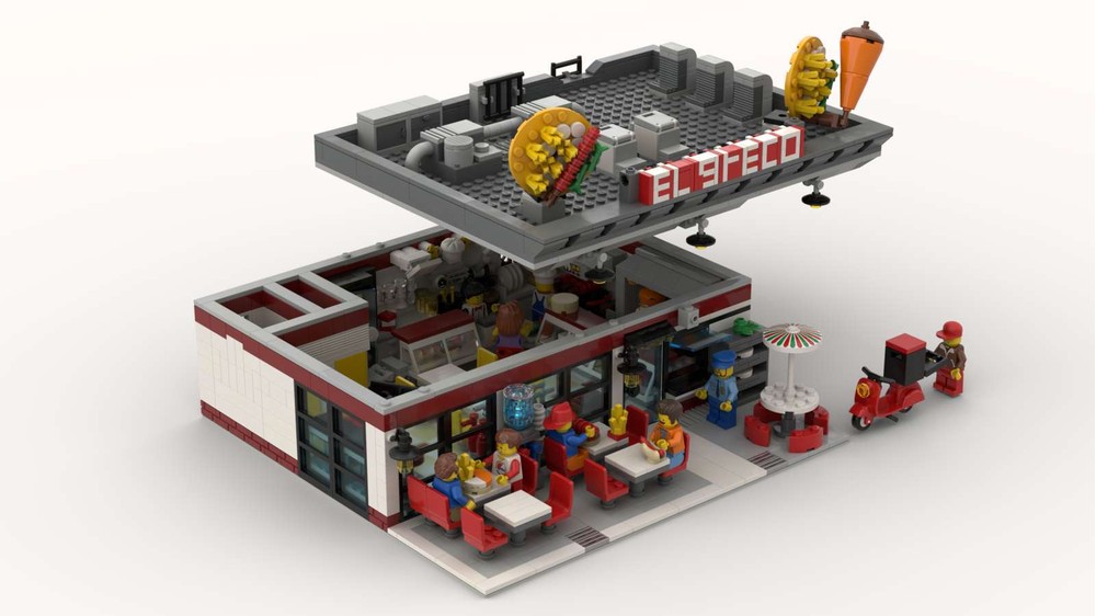 LEGO MOC-88307 Gyros House v2 by LegoBricking | Rebrickable - Build ...