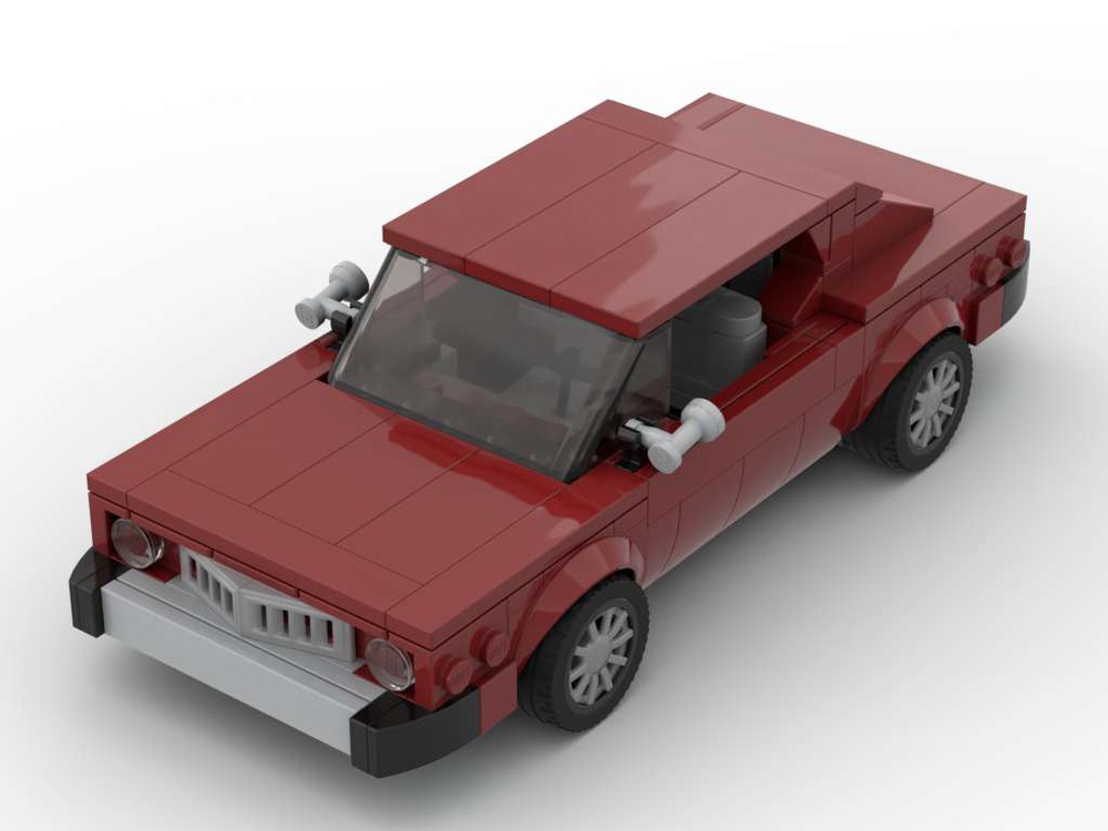 LEGO MOC Dodge Colt - Dark Red - 8 Stud Speed Champions by IBrickedItUp