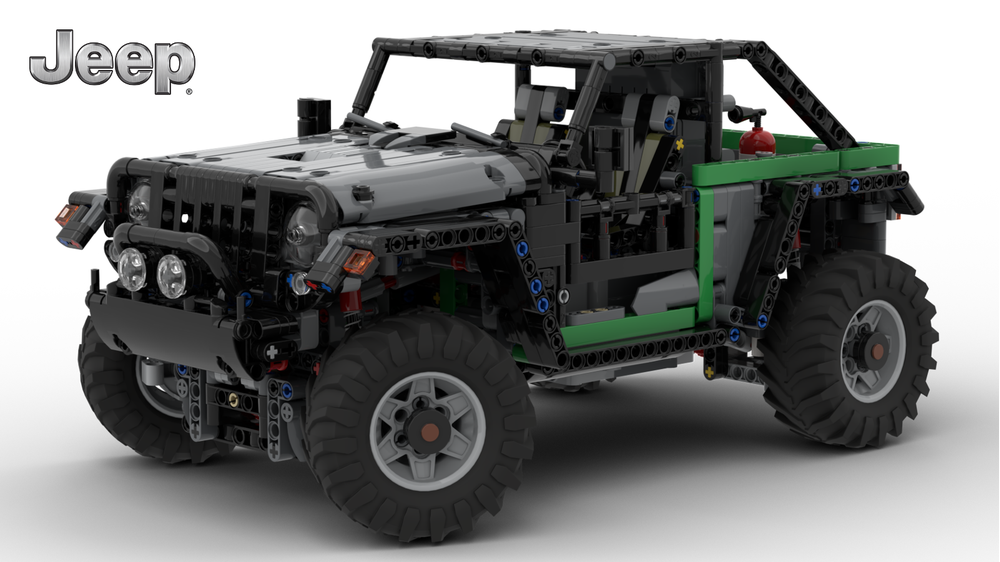 ポコ LEGO MOC 42129 Jeep Trailcat 4x4 - RC alternate build by timtimgo