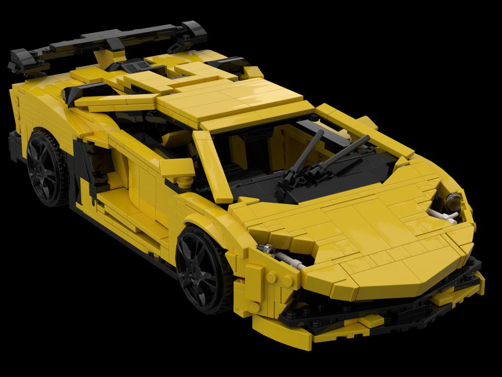 Våbenstilstand hundrede Igangværende LEGO MOC Lamborghini Aventador SVJ by Bens Lego Cars | Rebrickable - Build  with LEGO