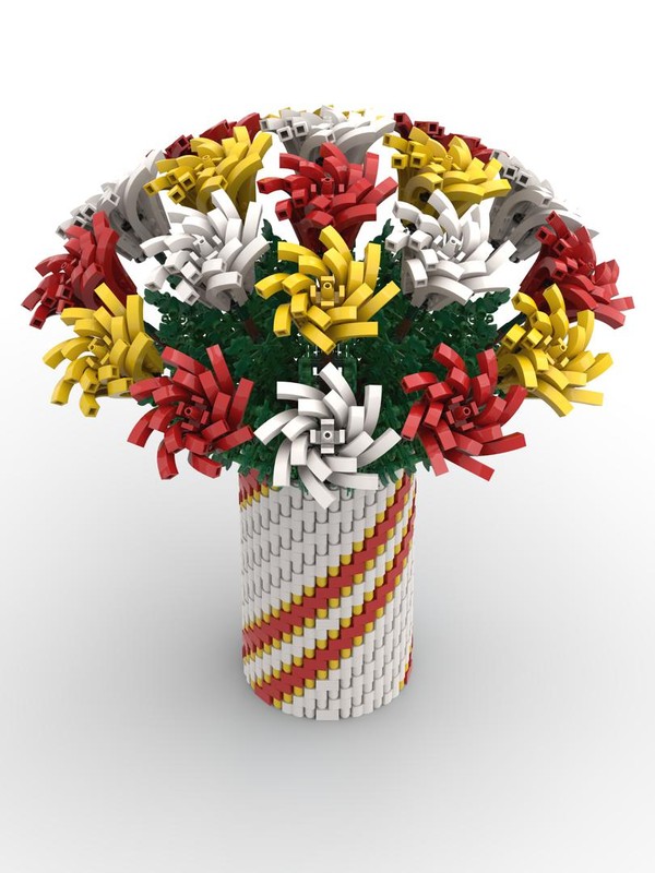 LEGO MOC-88521 Colorful Roses by Ben_Stephenson | Rebrickable - Build ...