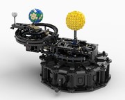 LEGO MOC Mini Globe and Moon by Thomus_Bean