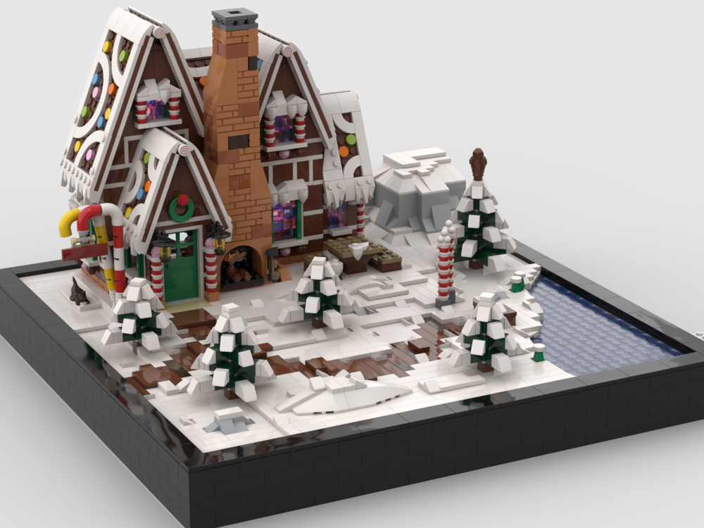 MOC Gingerbread Diorama by | Rebrickable - Build with