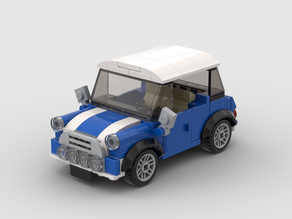 Tag det op film Bolt LEGO MOC Mini Blue Mini Cooper by AndrewG123 | Rebrickable - Build with LEGO