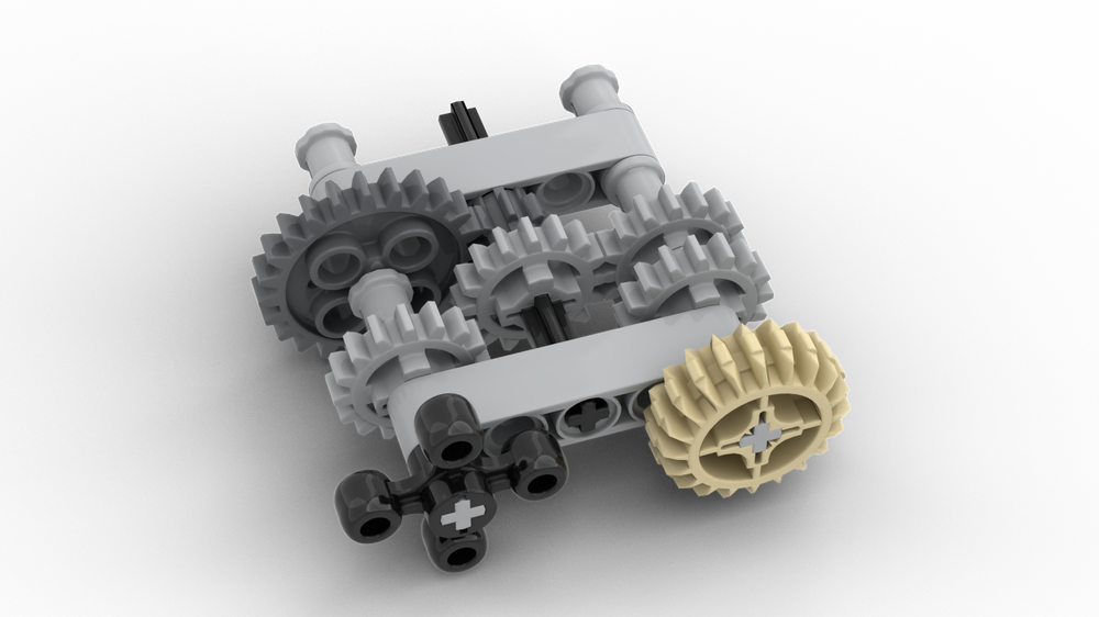 LEGO MOC Gearbox Without Special Parts by 2in1 Rebrickable Build