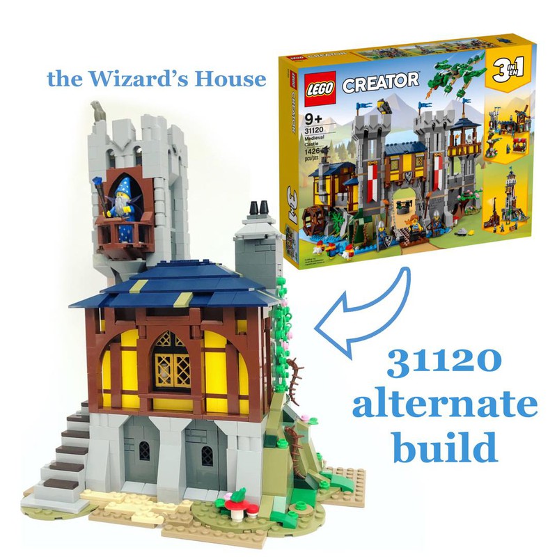 Lego Creator 3 In 1 Medieval Castle & Dragon Toy Set 31120 : Target