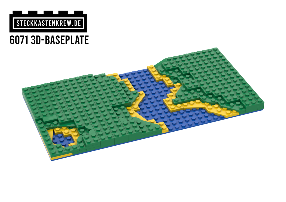 LEGO MOC 6071 3D Baseplate by steckkastenkrew