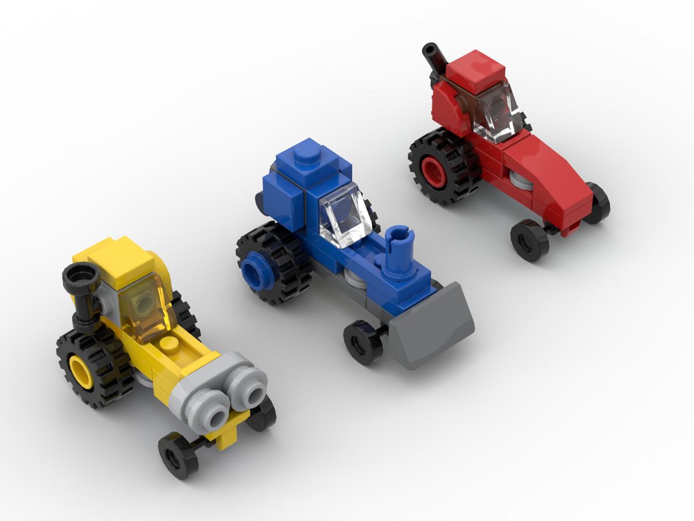 LEGO MOC Micro tractors (3 versions) by aquir | Rebrickable - Build ...