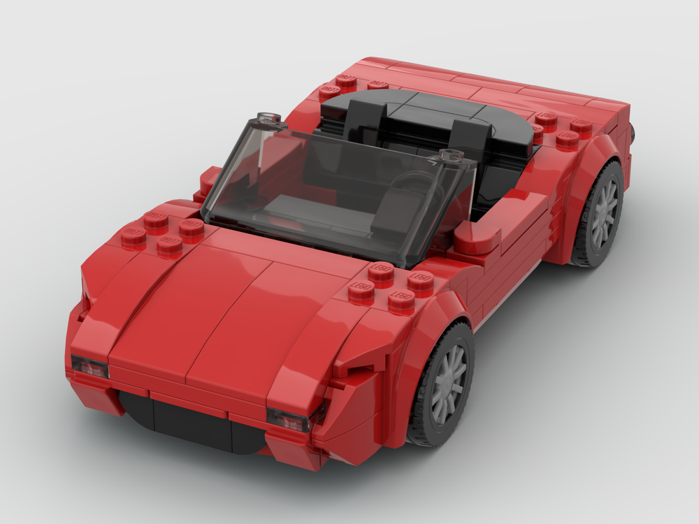 Lego Moc Mazda Mx-5 Miata - Eunos Roadster (na) - Red By Sato Bricks 