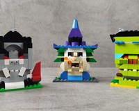 10698 WITCH, DRACULA, FRANKENSTEIN - Halloween set