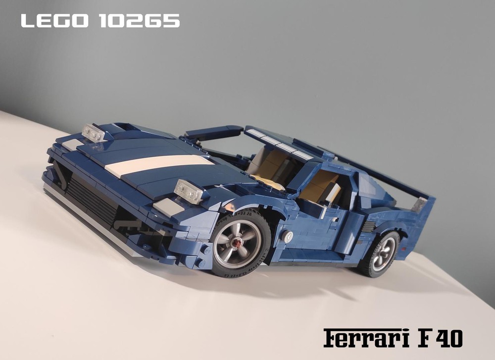 Magtfulde ufravigelige ide LEGO MOC 10265 Ferrari F40 by Kirvet | Rebrickable - Build with LEGO