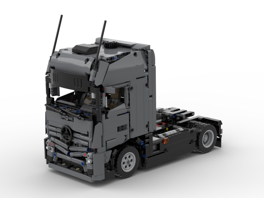 MOC Mercedes Actros truck (Mack alternate technicprojects | Rebrickable Build with LEGO