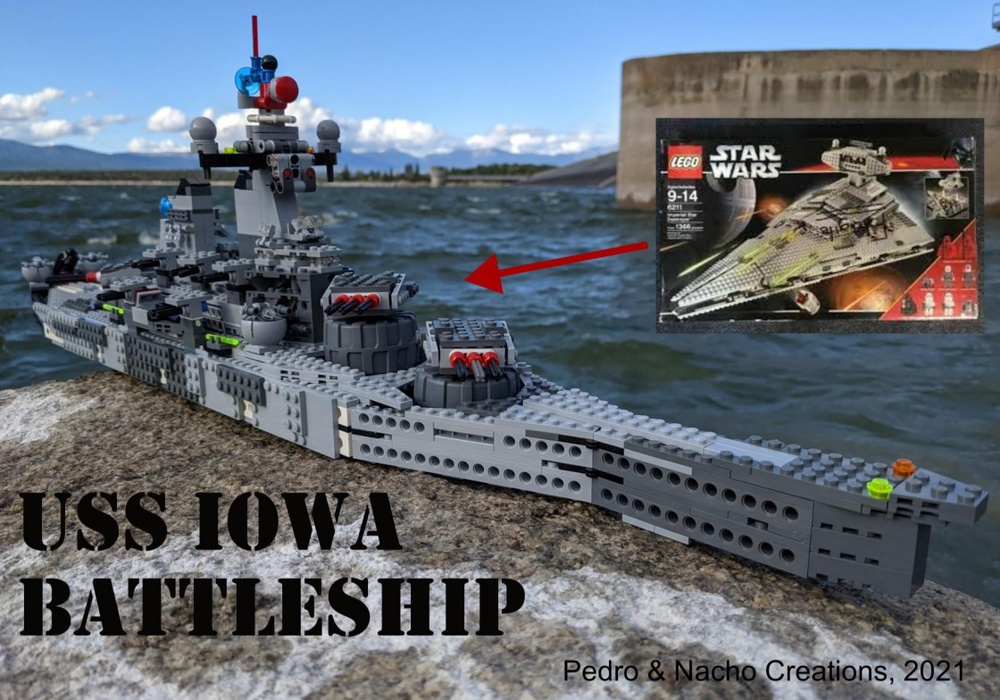 bestikke Quilt Ham selv LEGO MOC USS Iowa Battleship (6211 alternate design) by jpgon | Rebrickable  - Build with LEGO