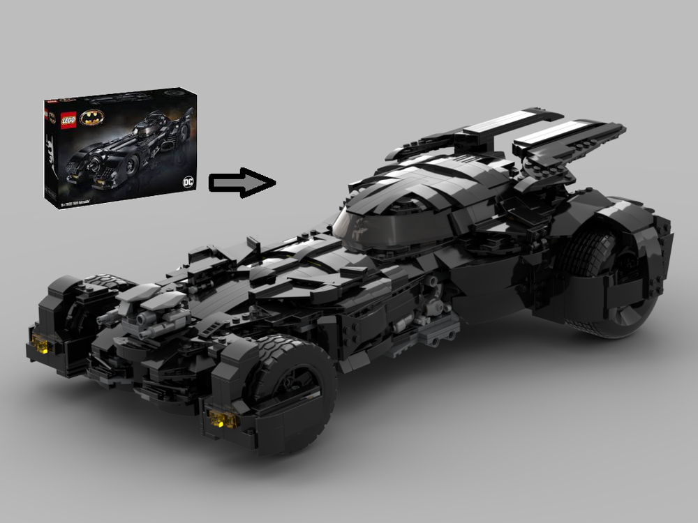 LEGO MOC UCS Batmobile DCEU by CreationCaravan (Brad Barber
