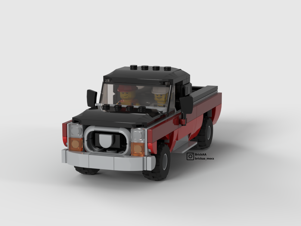 LEGO MOC Pickup Truck by BrickAA Rebrickable Build with LEGO