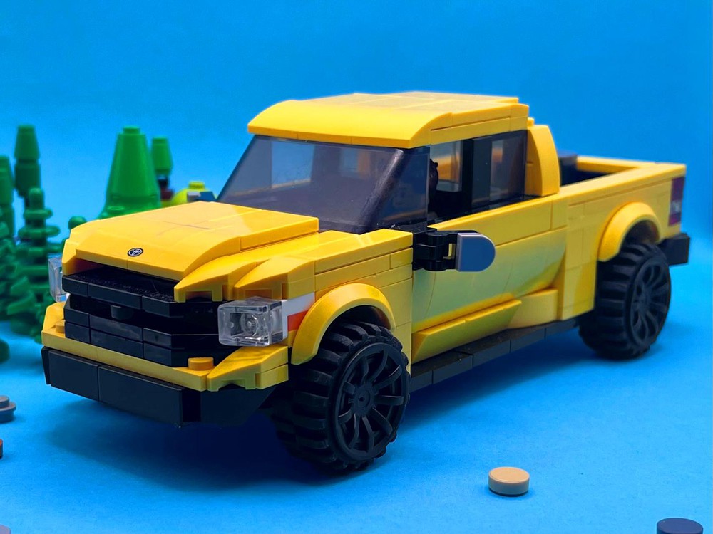 LEGO MOC Toyota Tundra - Yellow - 8 Stud Speed Champions by