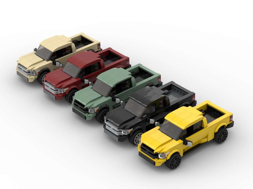 LEGO MOC Toyota Tundra - Set of Five Colors - 8 Stud Speed Champions by ...