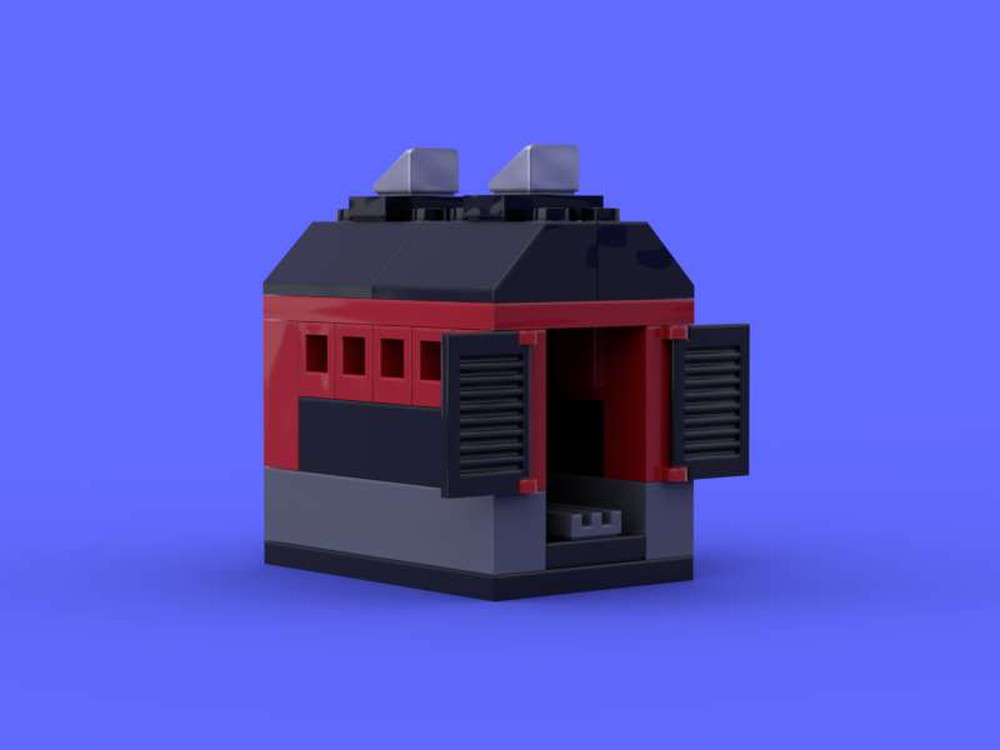 LEGO MOC Micro Train Shed by RLanoue | Rebrickable - Build with LEGO