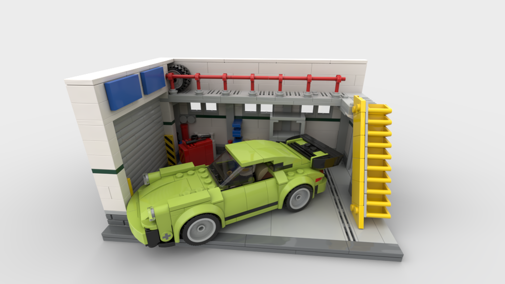 LEGO MOC car garage by balmiteblock