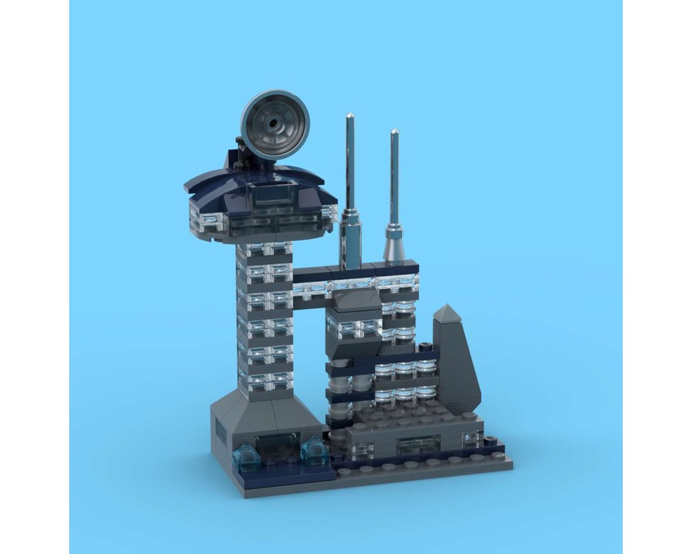 LEGO MOC Micro Airport - Control Tower by RLanoue | Rebrickable - Build ...