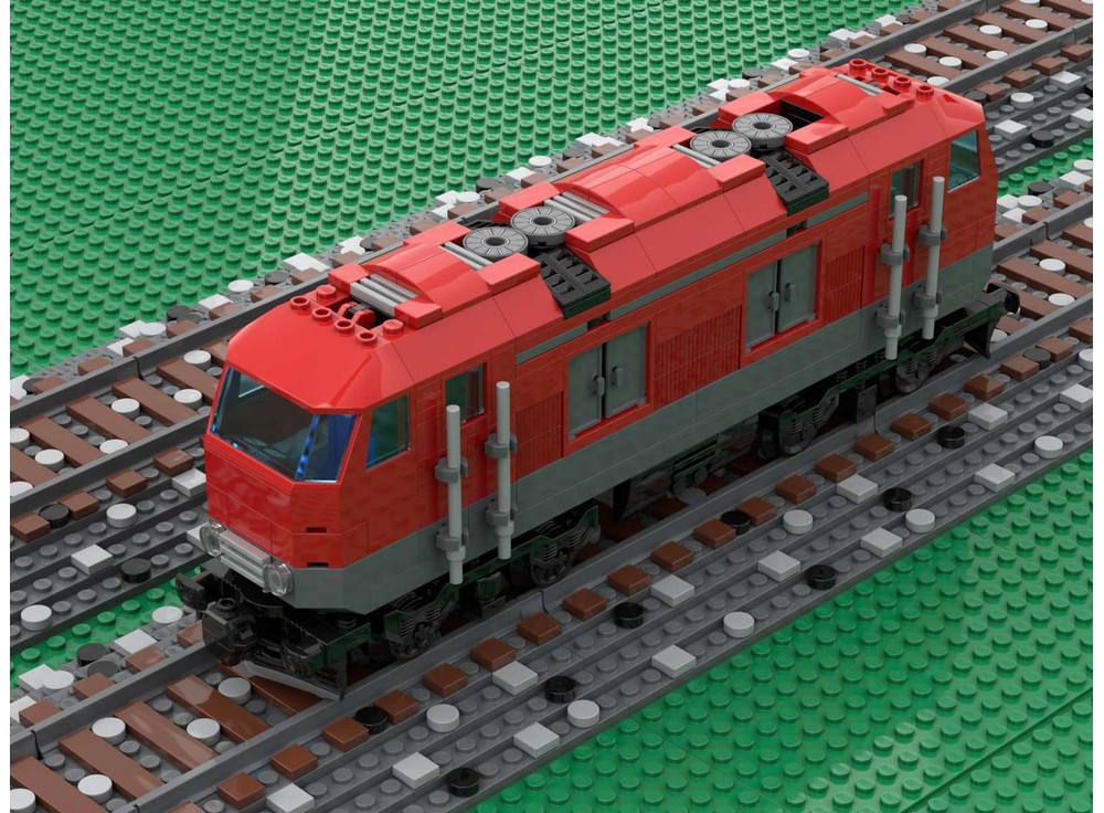 LEGO MOC Modified Diesel Locomotive - 60098 with Powered Up by