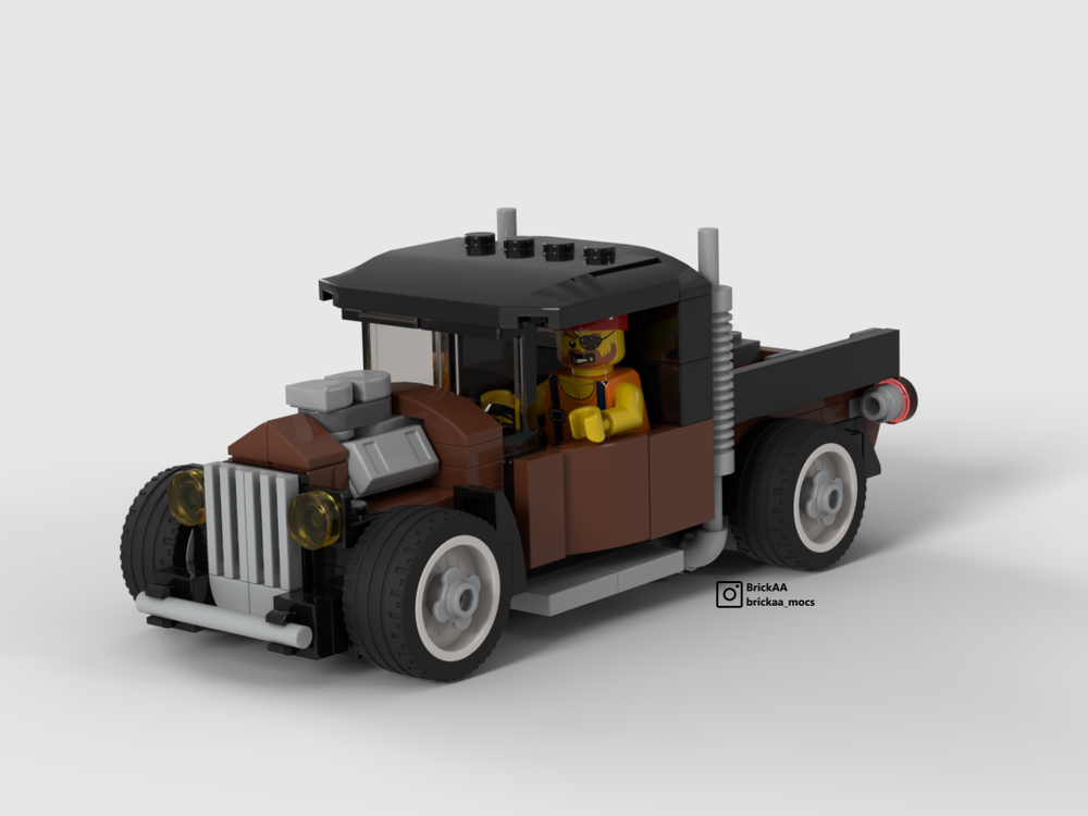 LEGO MOC Hot Rod by BrickAA Rebrickable Build with LEGO