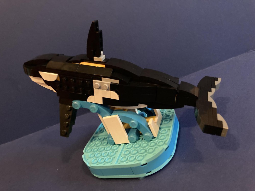 LEGO MOC 2 x 40498 Killer Whale (orca) model by legoartist808