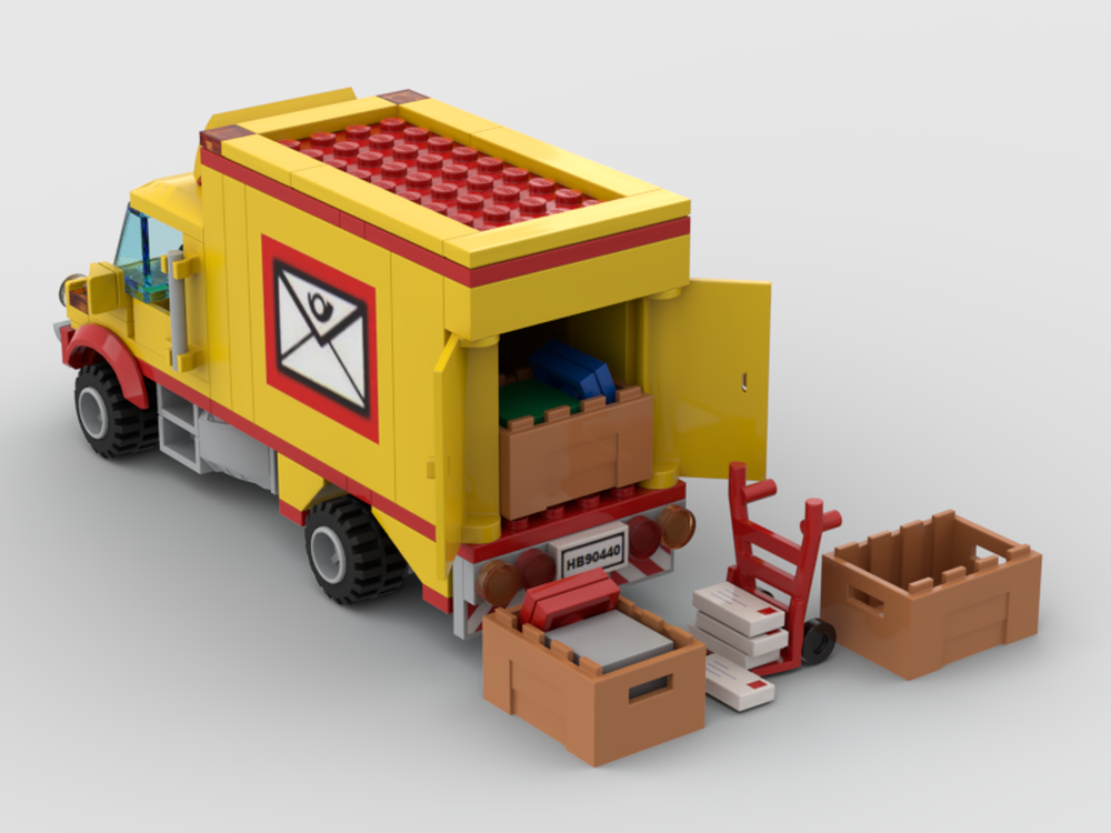 LEGO MOC Mail Truck by HaulingBricks | Rebrickable - Build with LEGO