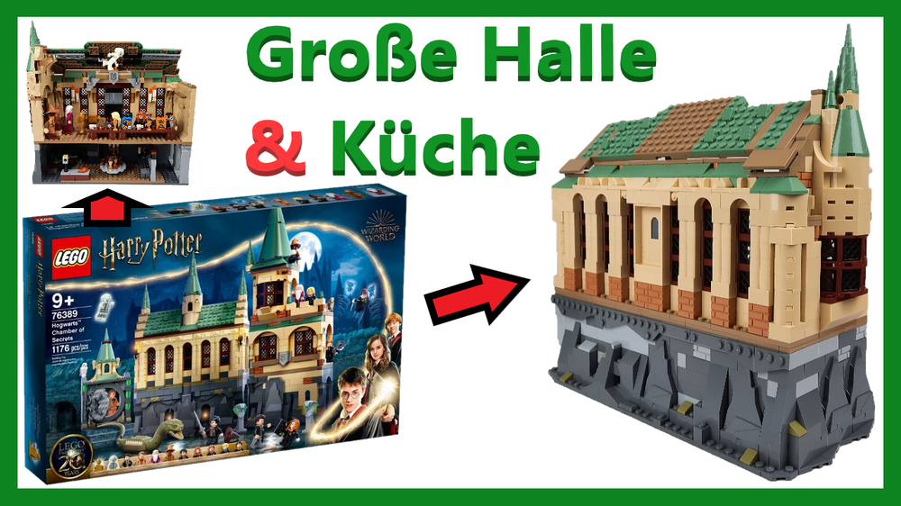 LEGO MOC Lego Great Hall & Kitchen by Haibricks | Rebrickable Build with LEGO
