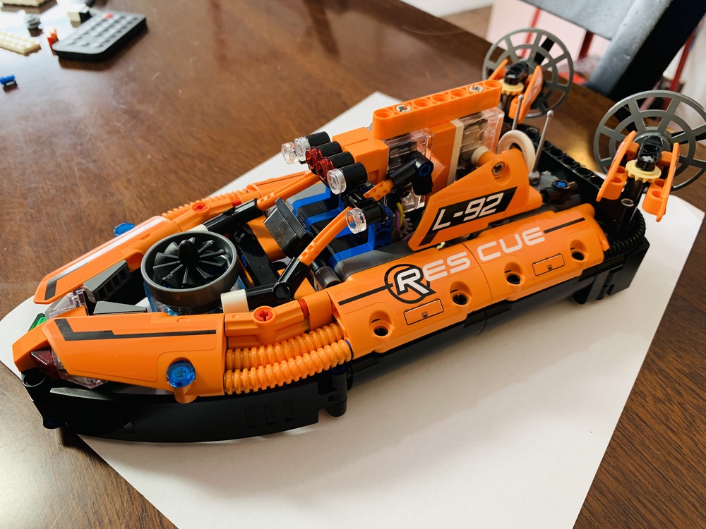 LEGO MOC LEGO 42120 Rescue Hovercraft Circuit Cubes motorization 