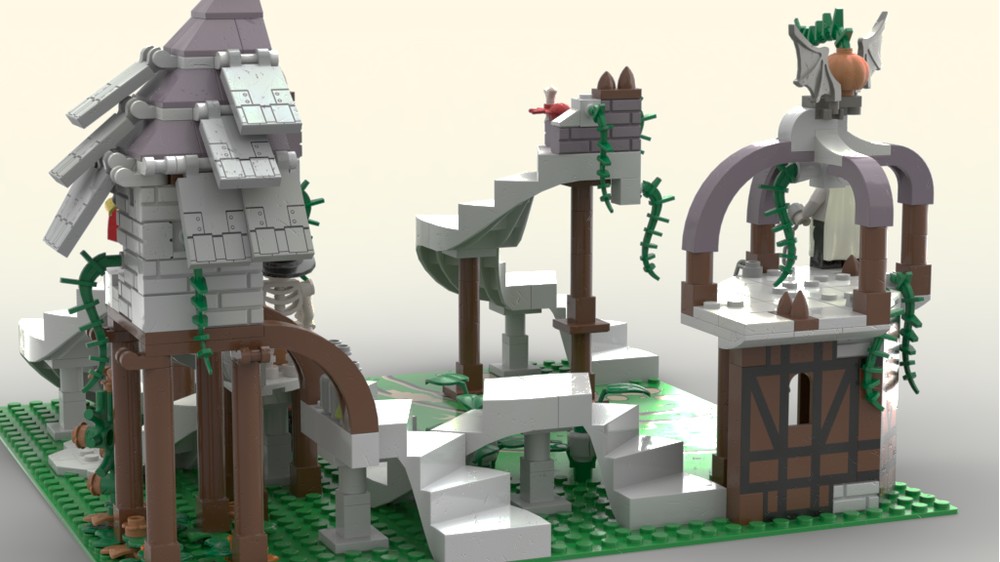 LEGO MOC Halloween Creepy stairs by Sir_Dos | Rebrickable - Build with LEGO