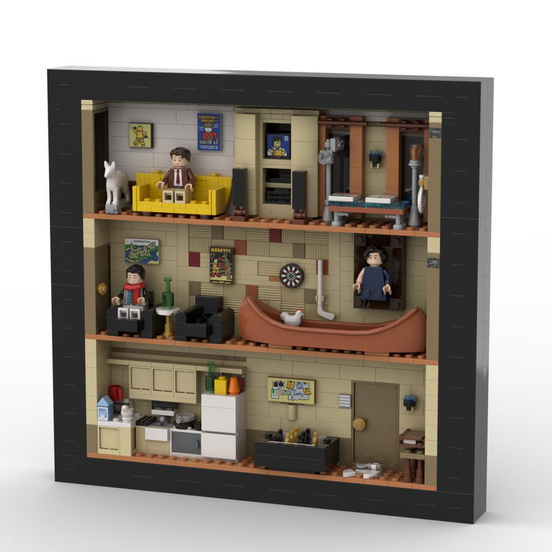 LEGO MOC 10292 FRIENDS The Apartments in photo frame by beewiks