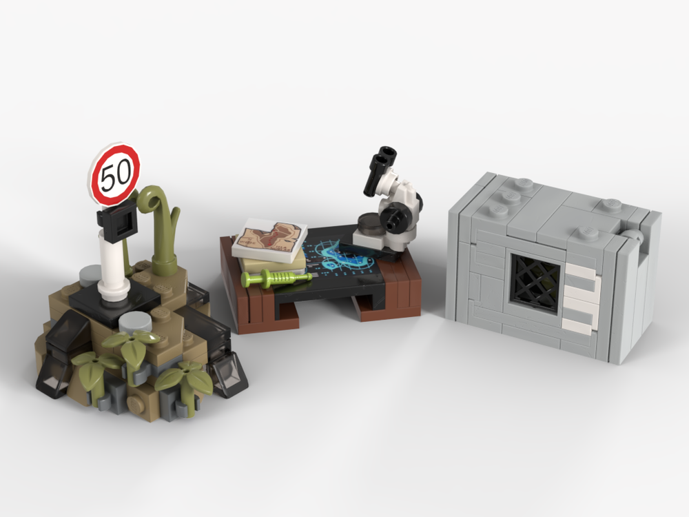 LEGO MOC T. Rex Minifigure Scale by 2bricksofficial