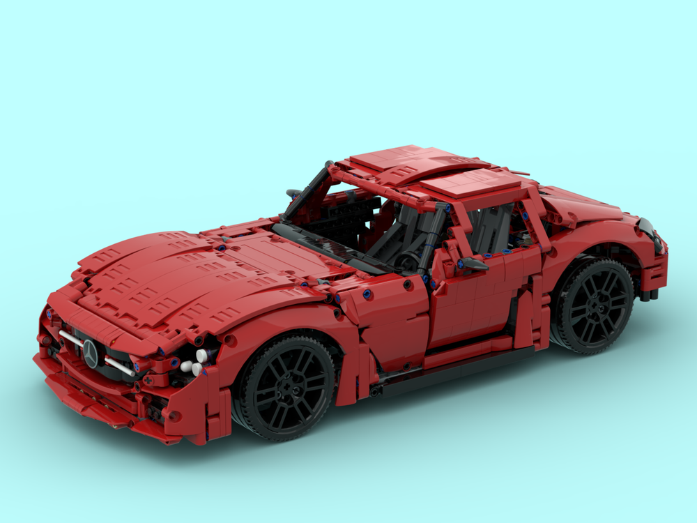 LEGO MOC Mercedes Benz SLS Black Series by Chaogeili | Rebrickable - Build with LEGO