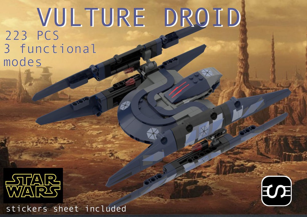 bøf Jolly Måned LEGO MOC Vulture Droïd by Eventus_Engineering_System | Rebrickable - Build  with LEGO