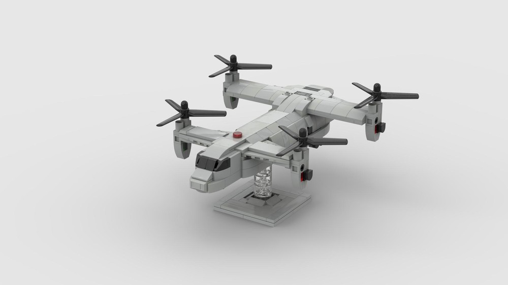 LEGO MOC Bell Boeing V-44 Quad TiltRotor | 1:100 - FREE TUTORIAL by ...