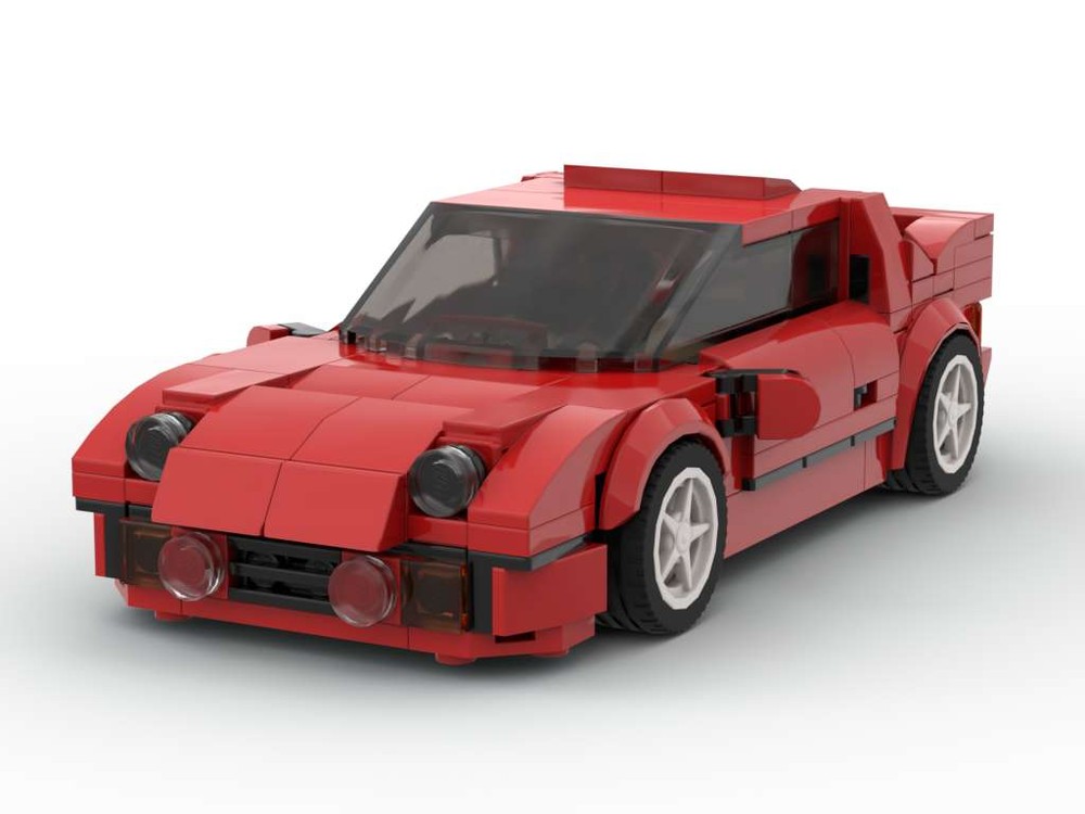 LEGO MOC Ford RS200 Red by IBrickedItUp Rebrickable Build with LEGO