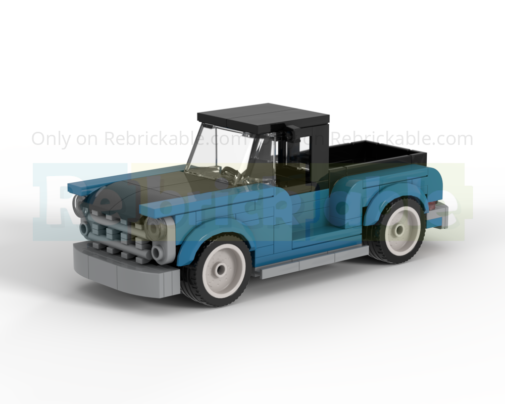 LEGO MOC (Looks like) 50s era Step Side Utility, Dark Azure Version by ...