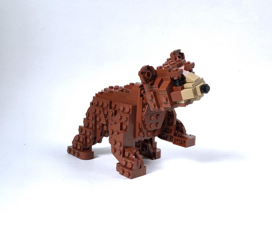 Lego Moc Bear Cub By Miro Rebrickable Build With Lego