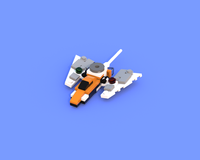 31060 3 out of 4 Futuristic Vehicles Alternate MOC (Light Speeder)
