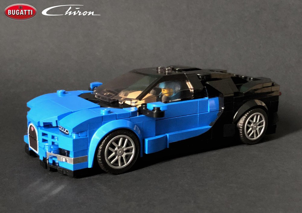 LEGO MOC Bugatti Chiron Speed Champions 8 Studs wide by AbFab74 Rebrickable Build with LEGO