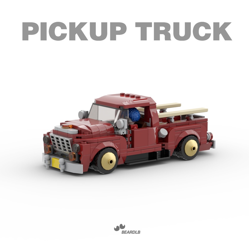LEGO MOC tiny pickup truck 8wide Speed Champions by beardLB