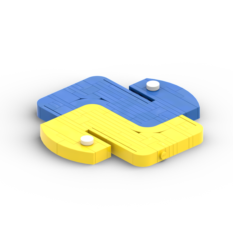 LEGO MOC Python logo by 10greg | Rebrickable - Build with LEGO