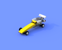 31060 4 out of 4 Futuristic Vehicles Alternate MOC (Souped-up Dragster)