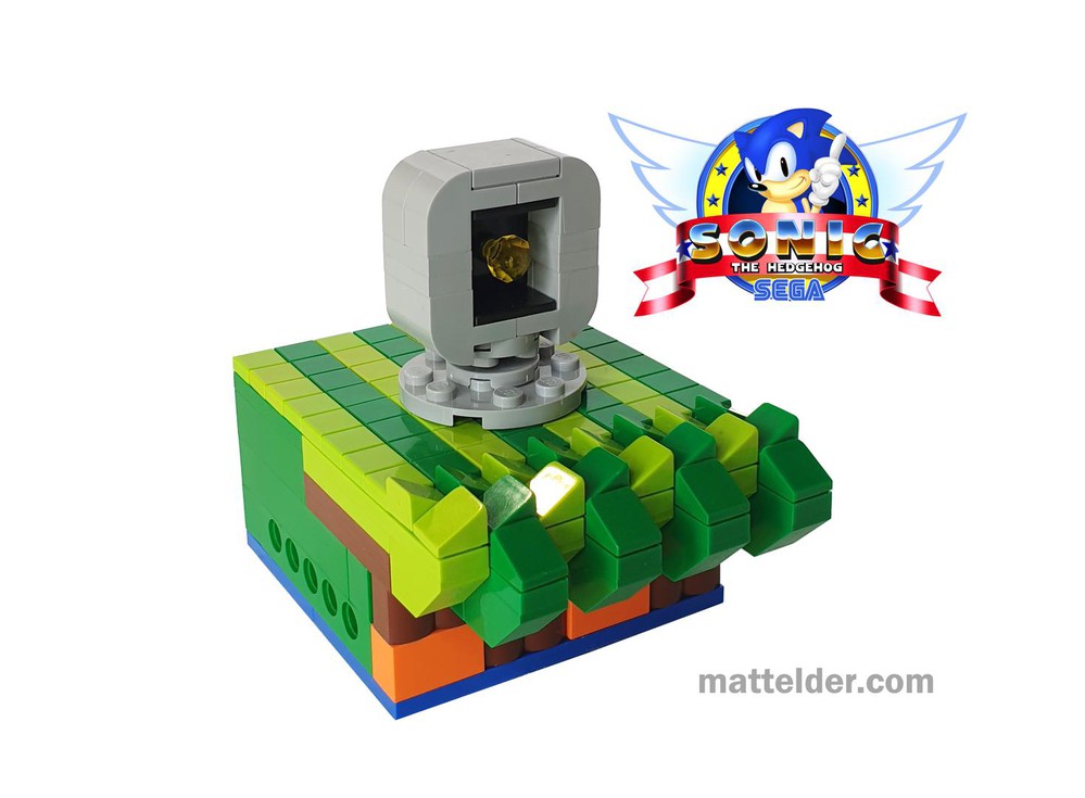 MOC Ideas 29005 Sonic Hedgehog Green Hill Zone Bricks Toy